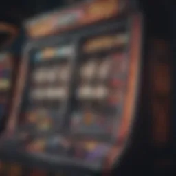 A modern slot machine display showcasing vibrant graphics and features