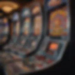 A vibrant display of various online slot games available at Coushatta Casino Resort.