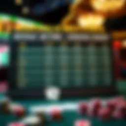 Visual representation of buffalo betting strategy board
