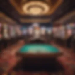 A vibrant casino floor showcasing free play gaming options