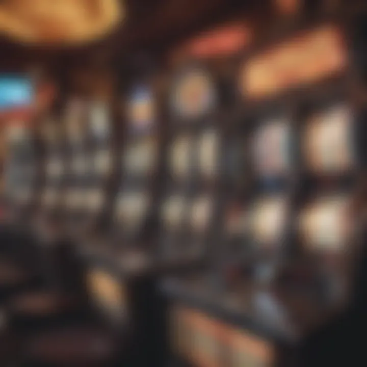 Vintage Vegas slot machine with bright lights