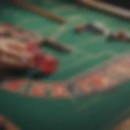 Craps table layout showcasing various betting options