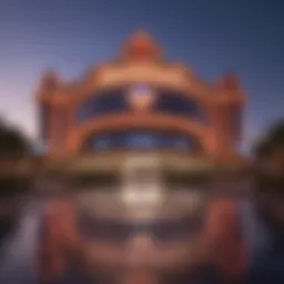 Exterior view of Station Casino Vegas showcasing its vibrant architecture
