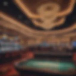 A panoramic view of a bustling casino floor in West Virginia