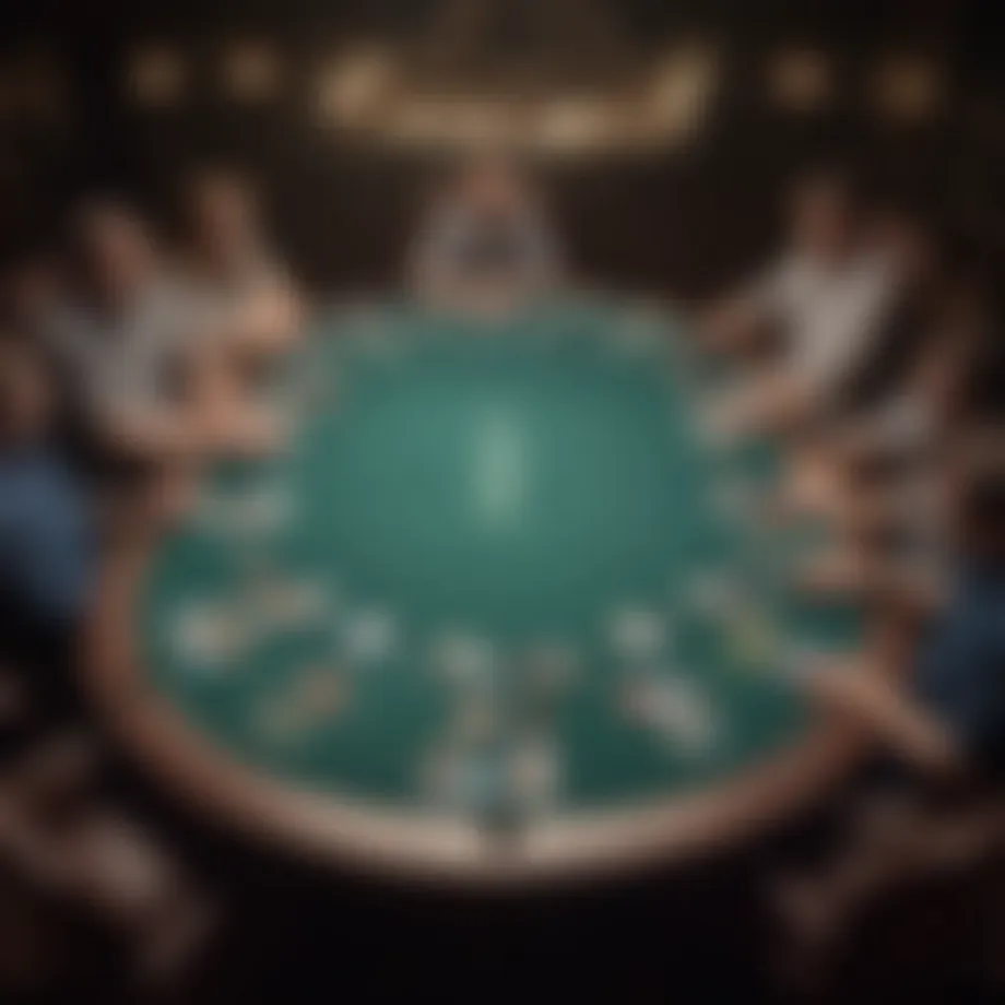 The strategic layout of a No-Limit Hold'em poker table