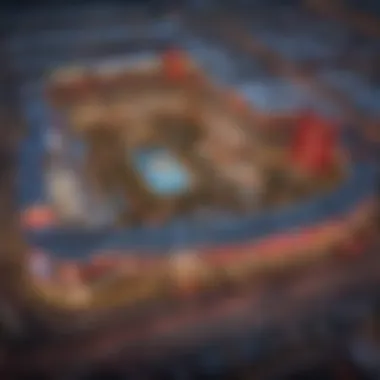 Map highlighting the strategic position of Resorts World Las Vegas on the Strip