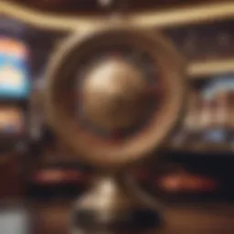 Elegant trophy representing casino excellence