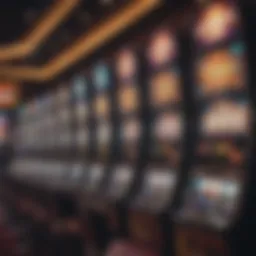 A vibrant display of colorful online slot machines
