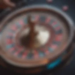 European Roulette wheel with vibrant colors and distinct layout