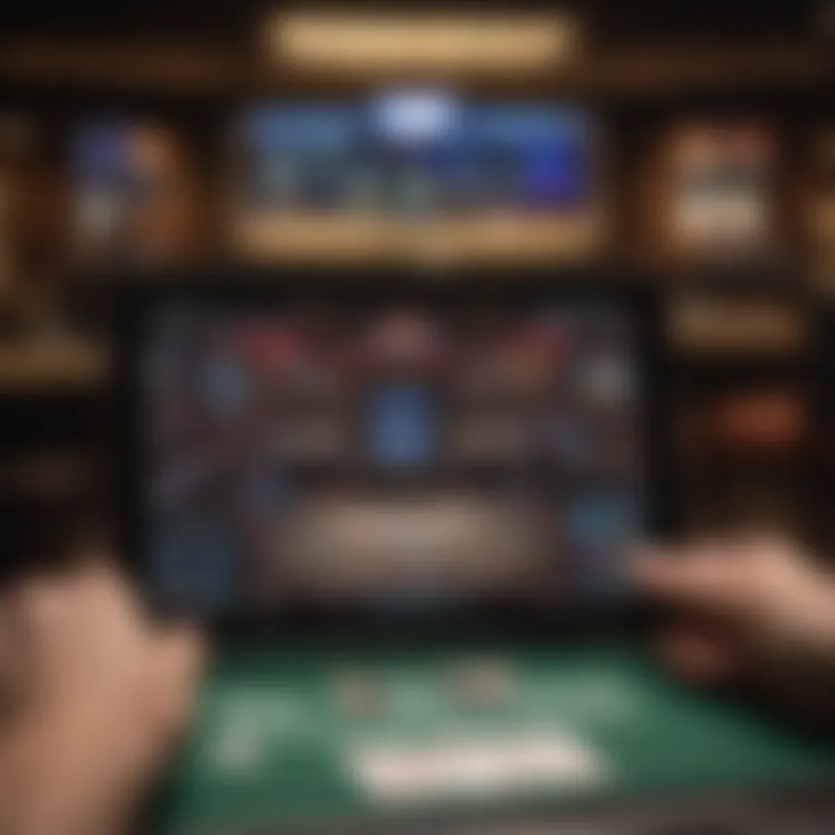 Vivid depiction of a digital gaming environment showcasing PlayWPT's interface