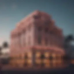 Exterior view of South Beach Casino & Resort showcasing its architectural grandeur