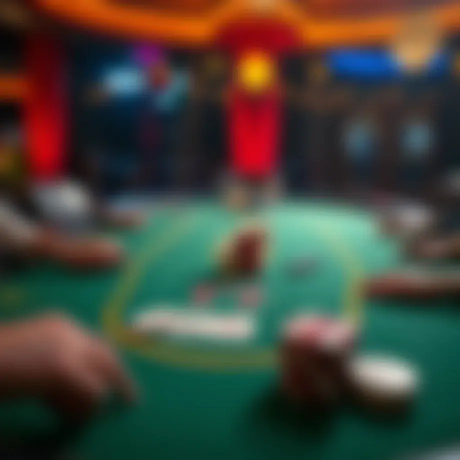 Omaha Poker table setup