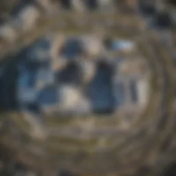 Aerial view of Winstar World Casino and Resort showcasing its sprawling architecture